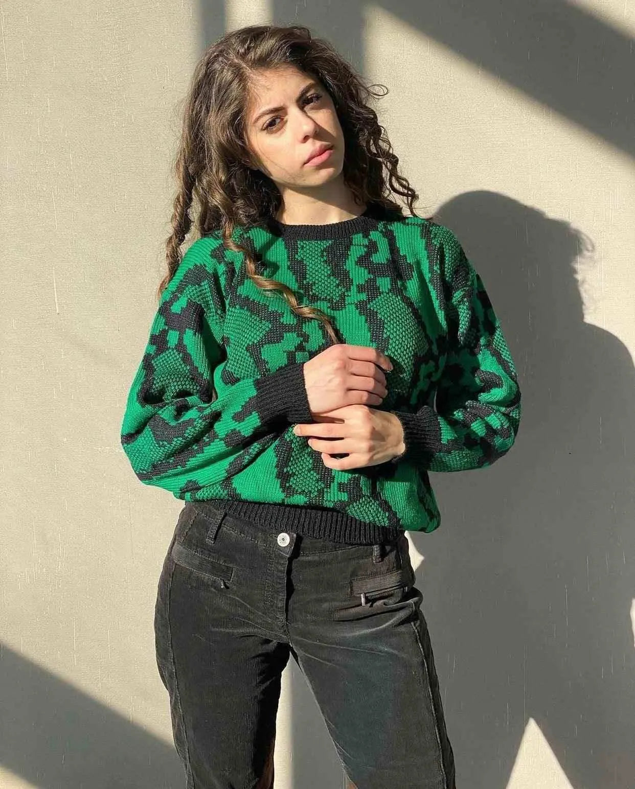 Vintage Knitted Sweater - Balagan Vintage Sweater 80s, 90s, printed sweater, streetwear, sweater, vintage, vintage sweater, winter, women