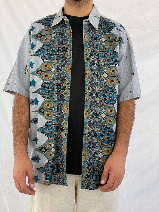Vintage MARCIAL Shirt - Balagan Vintage Half Sleeve Shirt 00s, 90s, half sleeve shirt, streetwear, summer, summer prints, vintage, vintage prints