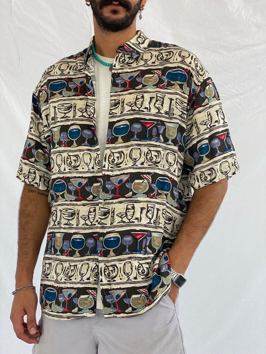 Vintage MARIO FERRARI Shirt - Balagan Vintage Half Sleeve Shirt graphic, half sleeve shirt, men, mens shirt, oversized, printed shirt, prints, retro, shirt, shirts, streetwear, summer prints, techno, techno wear, unisex, unisex shirts, vintage, women, women shirt
