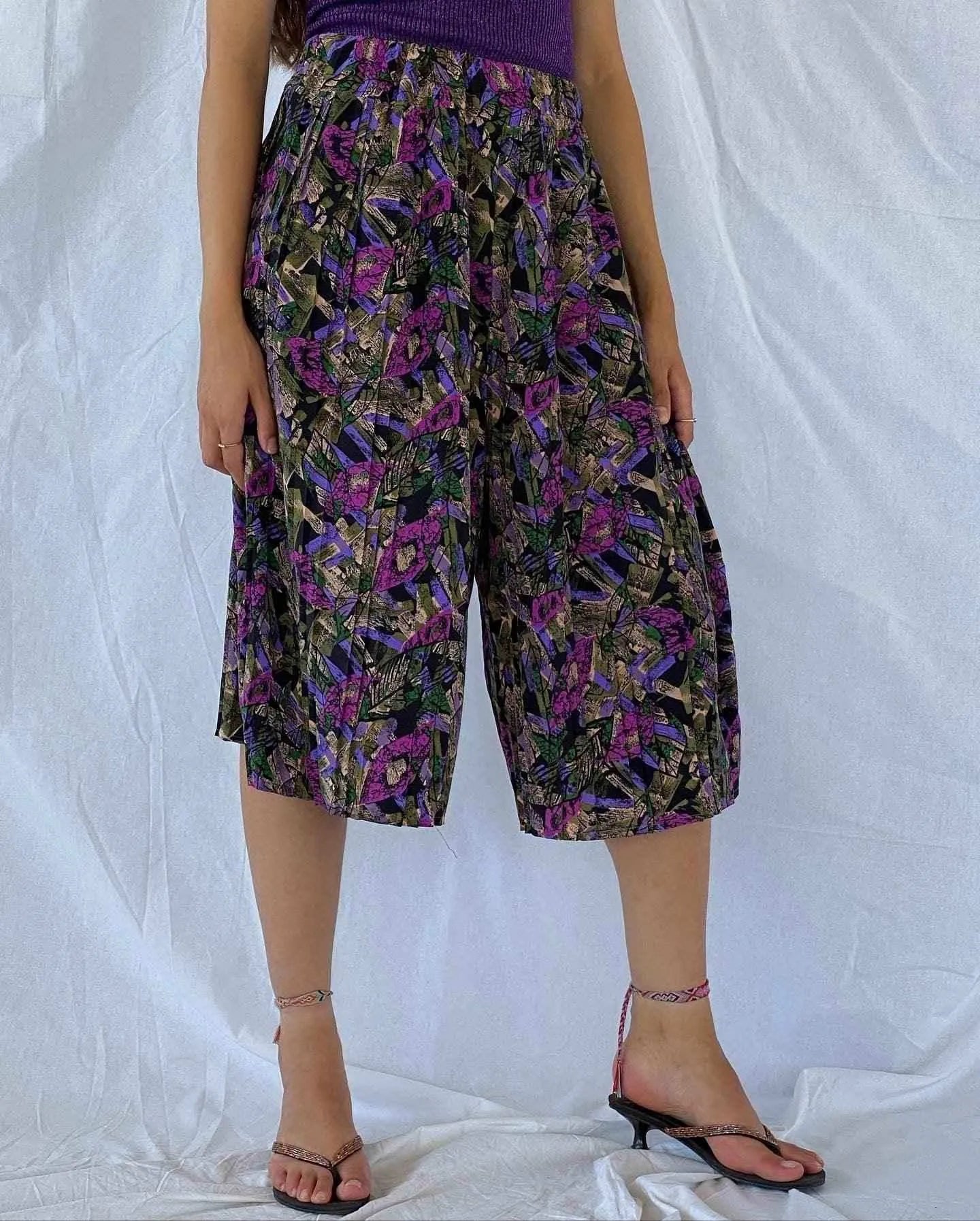 Vintage Printed Bermuda Shorts - Balagan Vintage Shorts Bermuda Shorts, Deals, printed shorts, shorts, vintage shorts