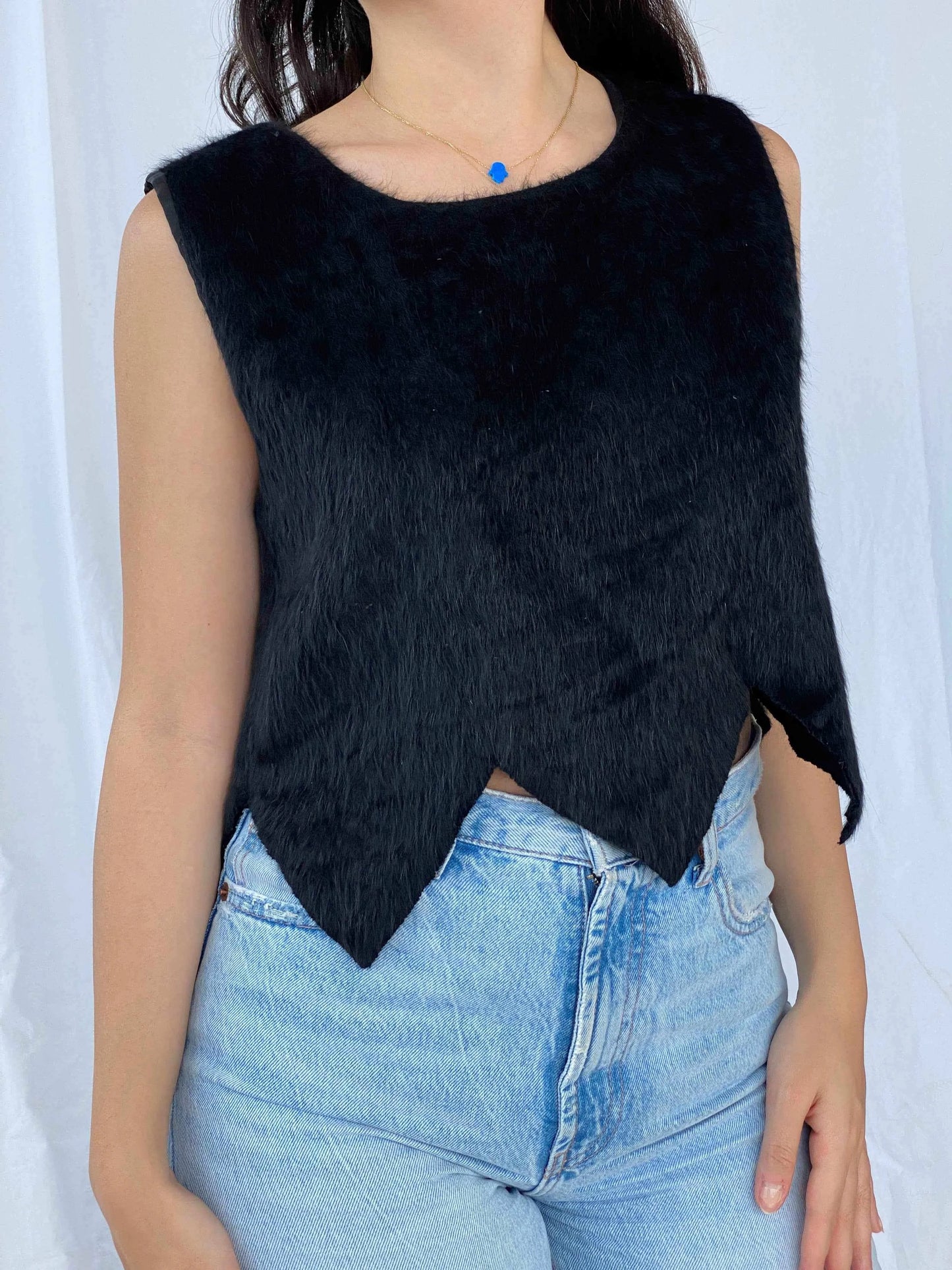 Vintage QBM Fashion Top - Balagan Vintage Sleeveless Top Batoul, cropped, Deals, sleeveless top