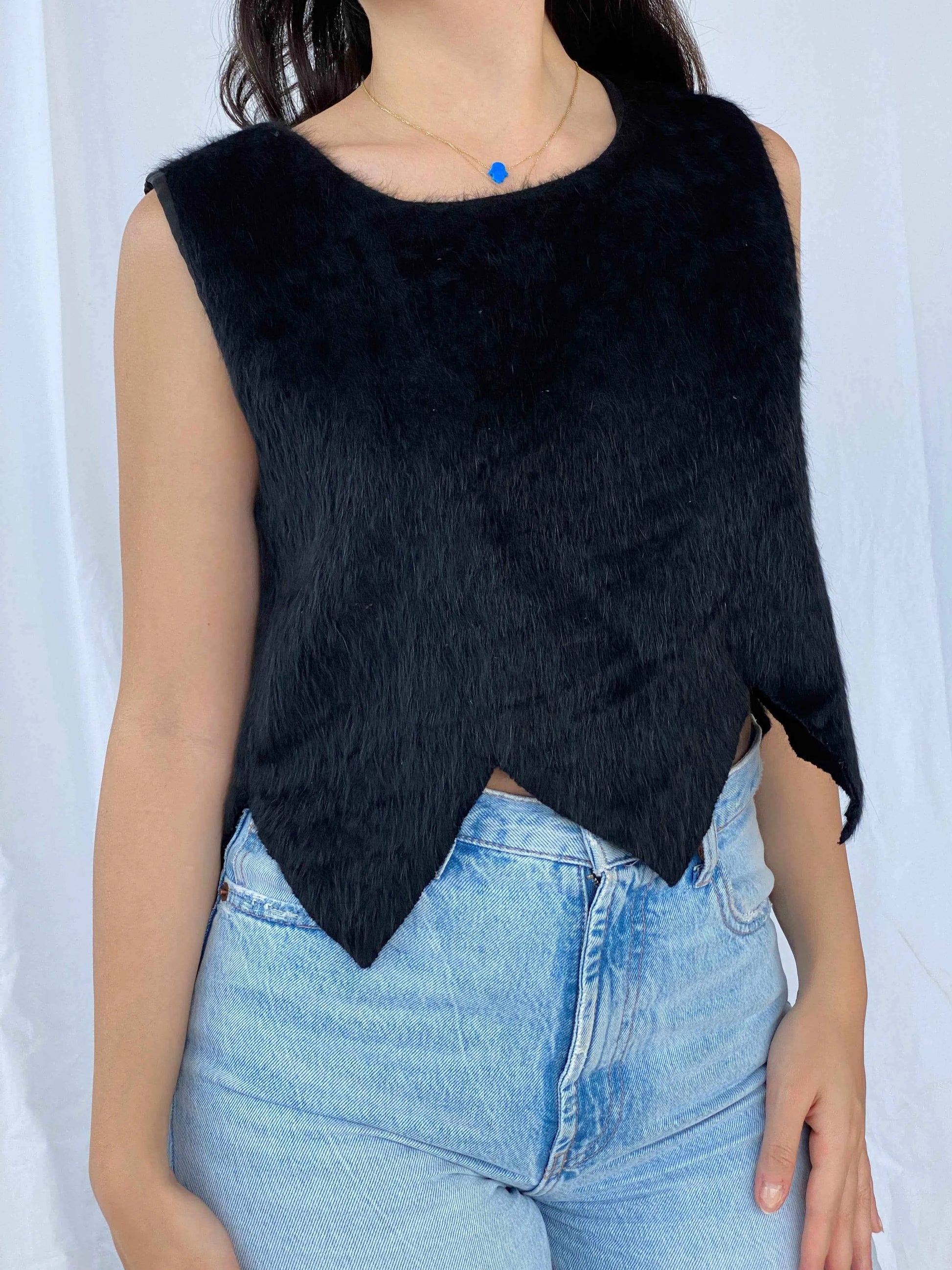 Vintage QBM Fashion Top - Balagan Vintage Sleeveless Top Batoul, cropped, Deals, sleeveless top