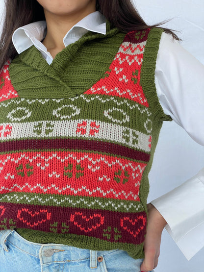 Vintage XSIDE Sweater Vest - Balagan Vintage Vest 90s, Deals, knit, knitted, vest, vintage