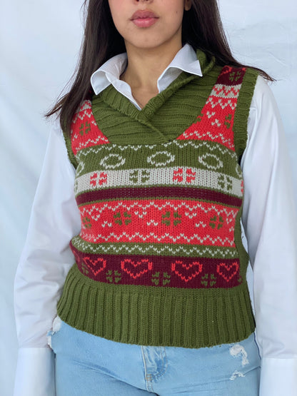 Vintage XSIDE Sweater Vest - Balagan Vintage Vest 90s, Deals, knit, knitted, vest, vintage