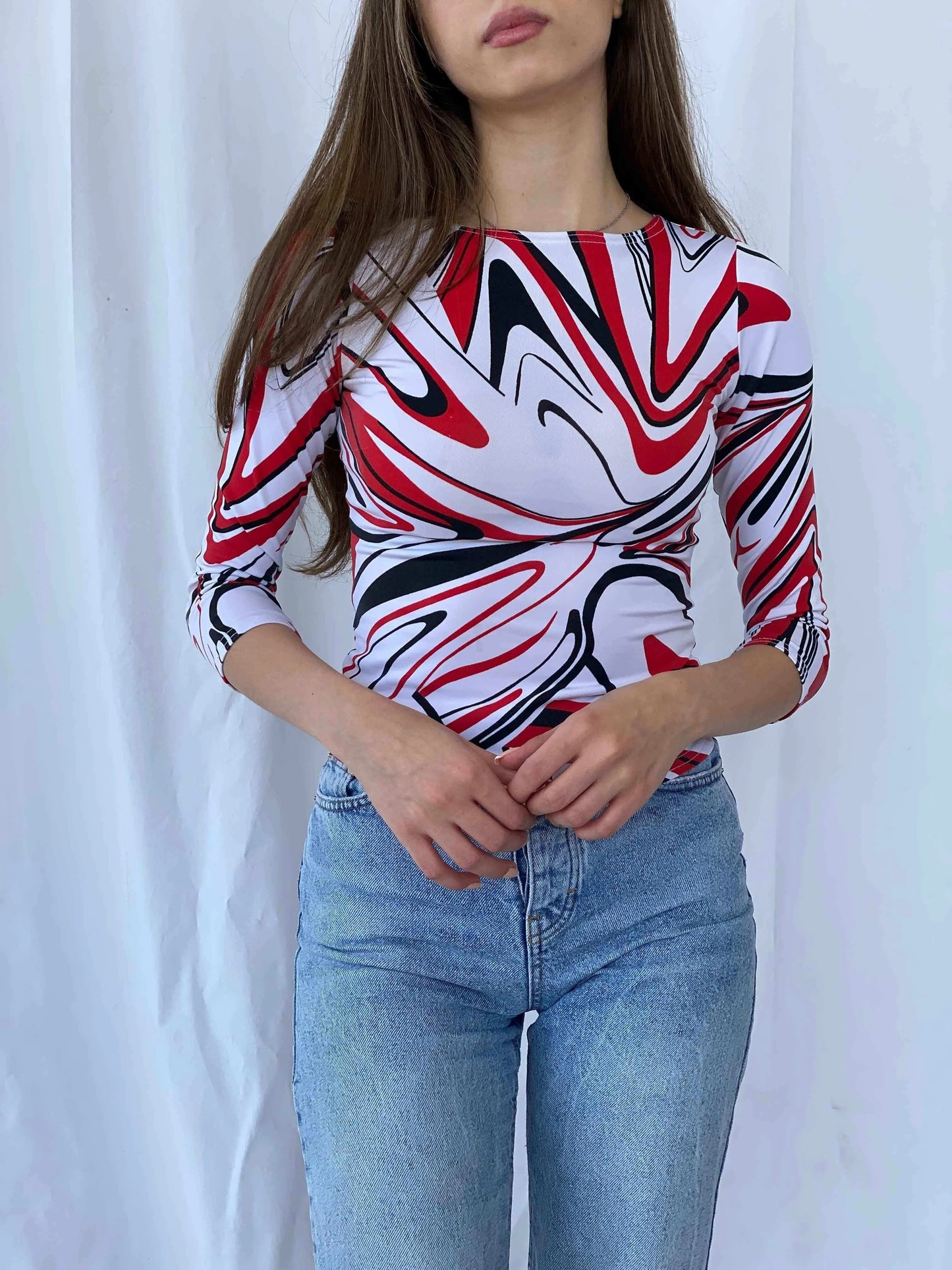 Vintage Y2K Clock House Top - Balagan Vintage Full Sleeve Top 00s, 90s, full sleeve top, Mira