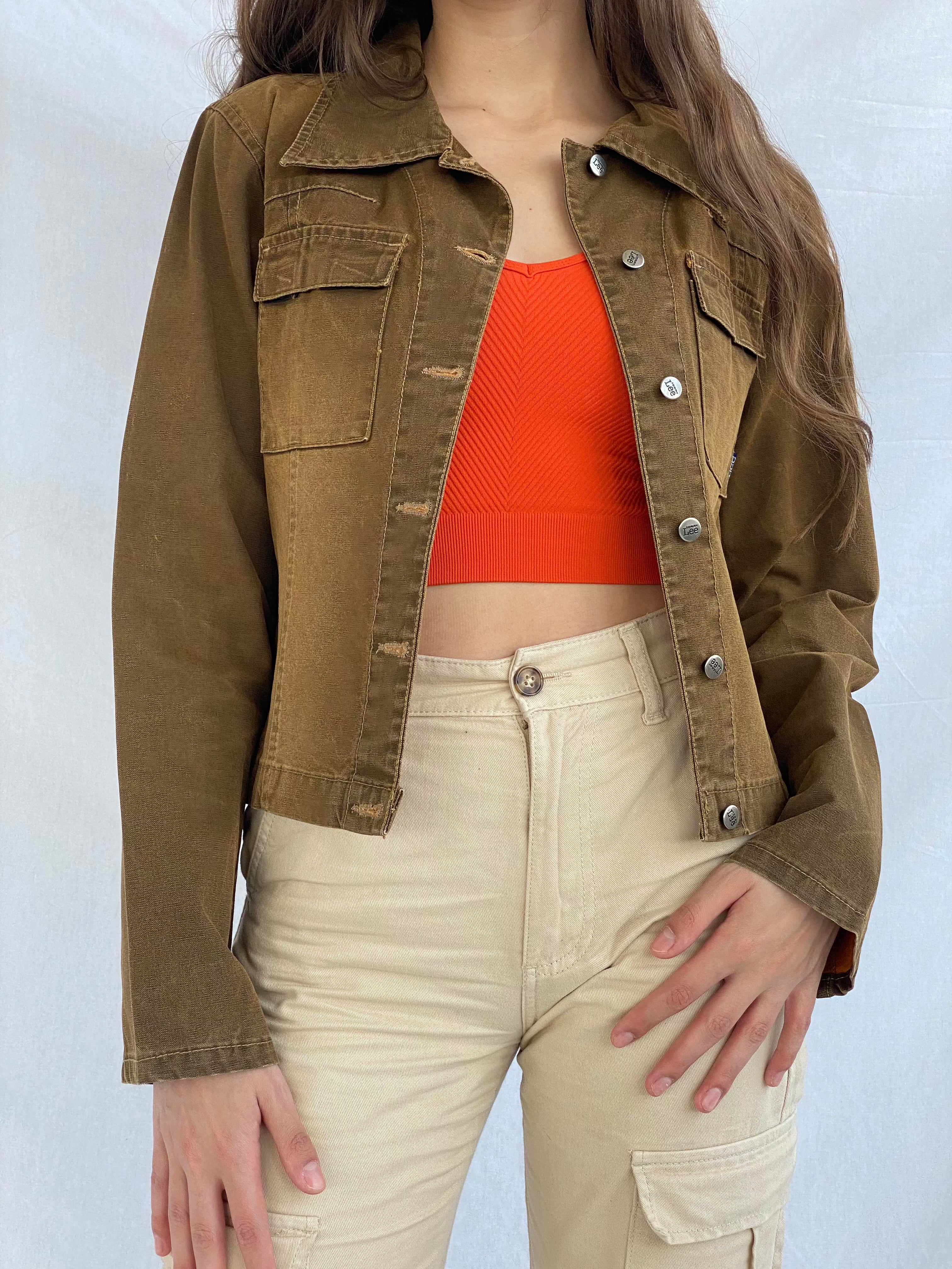 Vintage Y2K Lee Denim Jacket - Balagan Vintage Denim Jacket 80s, 90s, denim, lee, lee jacket, outerwear, reworked vintage, vintage jacket, vintage lee, women, Y2K