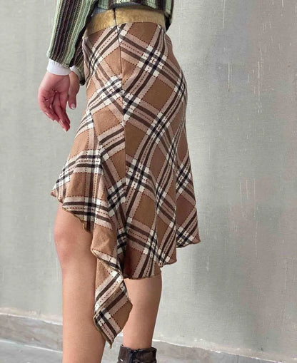 Vintage Y2K Plaid Skirt - Balagan Vintage Midi Skirt 00s, 90s, Deals, plaid, plaid skirt, skirt, vintage, winter, women, women skirt, Y2K