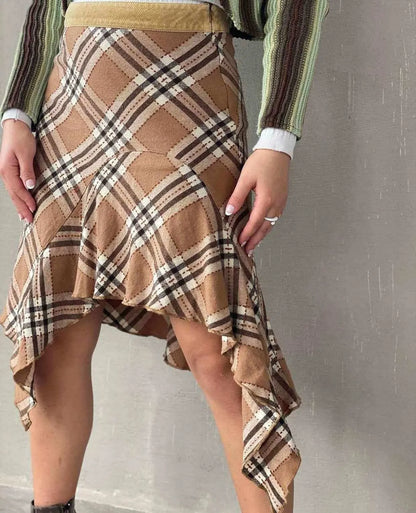 Vintage Y2K Plaid Skirt - Balagan Vintage Midi Skirt 00s, 90s, Deals, plaid, plaid skirt, skirt, vintage, winter, women, women skirt, Y2K