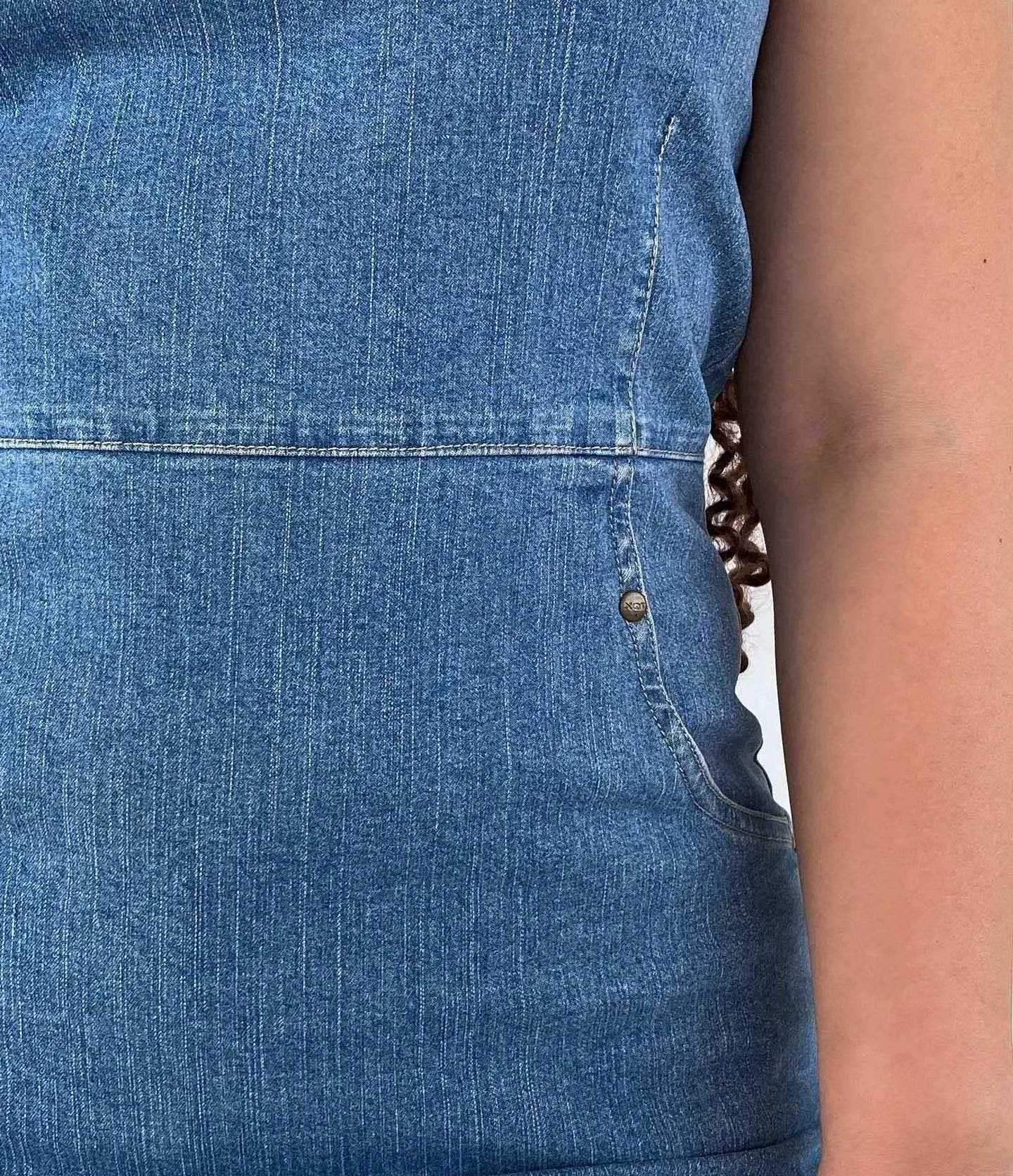 Vintage Y2K Sam Denim Dress - Balagan Vintage Denim Dress 00s, 00s dress, 90s, 90s dress, cotton, Deals, denim, denimdress, festival wear, midi dress, outerwear, streetwear, summer, techno, techno wear, vintage dress, women, women jeans, Y2K, Y2K dress