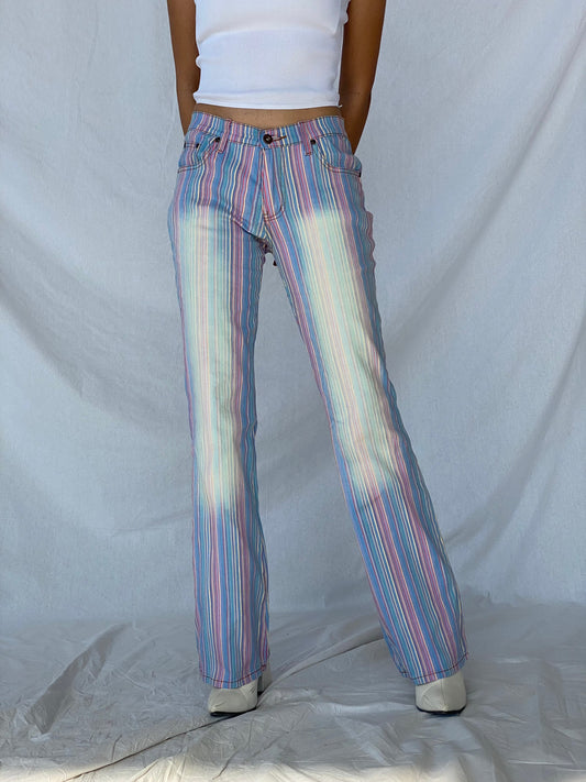 Vintage Y2K SIX JEANS - Balagan Vintage Jeans 90s, denim, jeans, outerwear, streetwear, striped pants, vintage