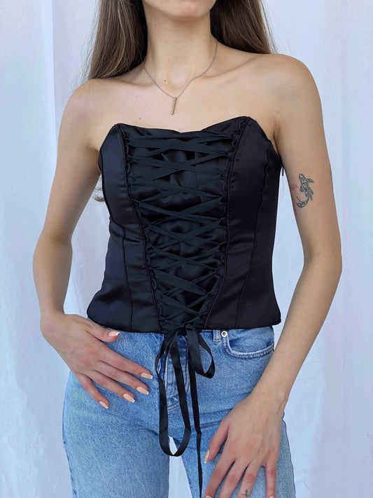 Vintage Y2K Your 6th Sense Boned Corset - Balagan Vintage Corset 00s, 90s, corset, Mira