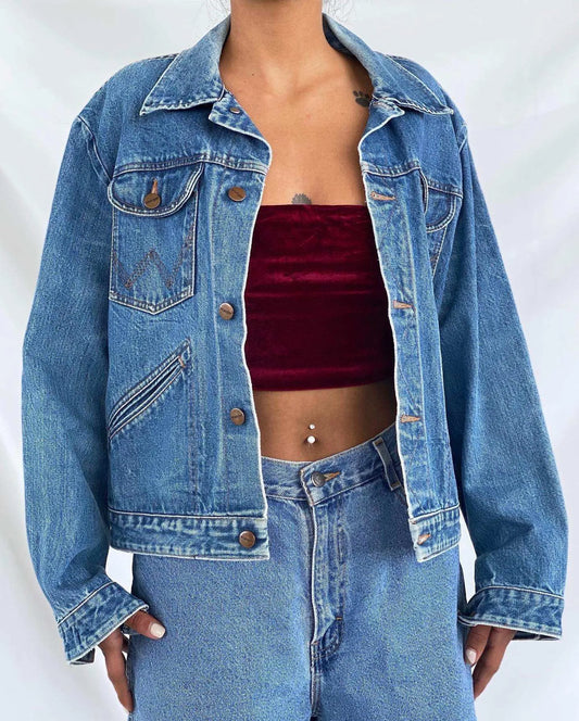 Wrangler Denim Jacket - Balagan Vintage Denim Jacket Coats&Jackets, Deals, denim, Women's Denim Jackets